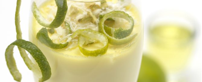 key lime sorbet cocktail