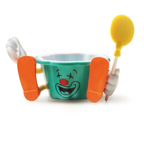kids clown gelato cup circus cup with spoon