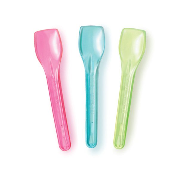 multicolor transparent gelato spoons bulk