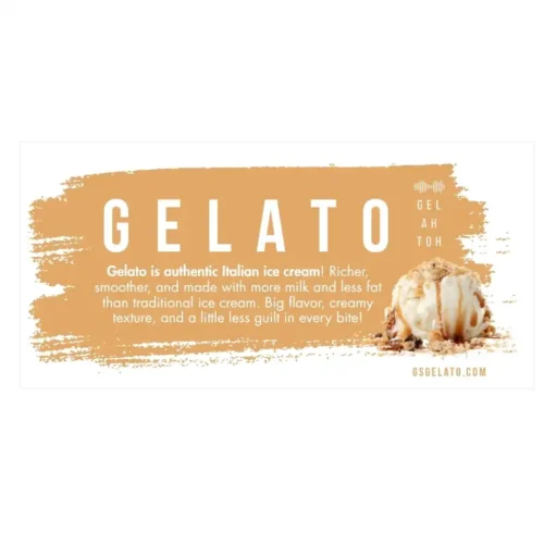 gelato display case glass cling