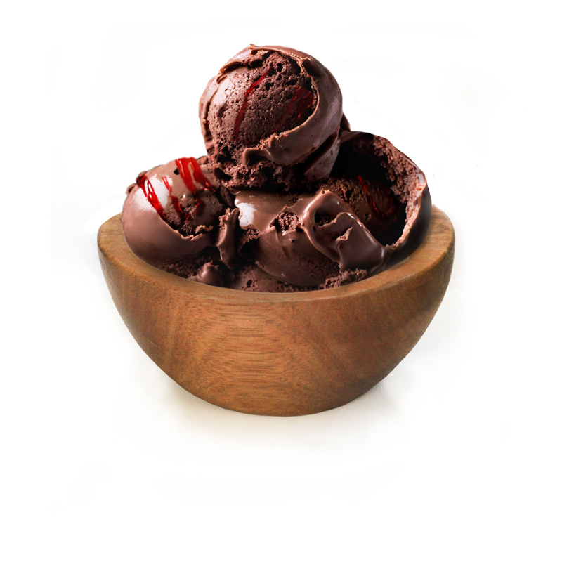 dark chocolate raspberry gelato