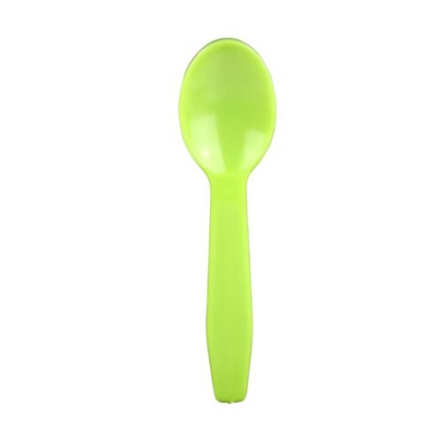 solid green gelato taster spoon