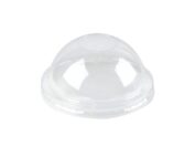 Clear dome lid for 4 oz. paper gelato cup