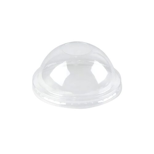 Clear dome lid for 4 oz. paper gelato cup