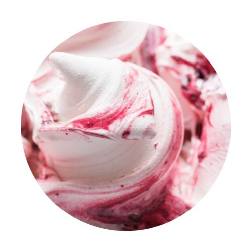 white chocolate raspberry gelato