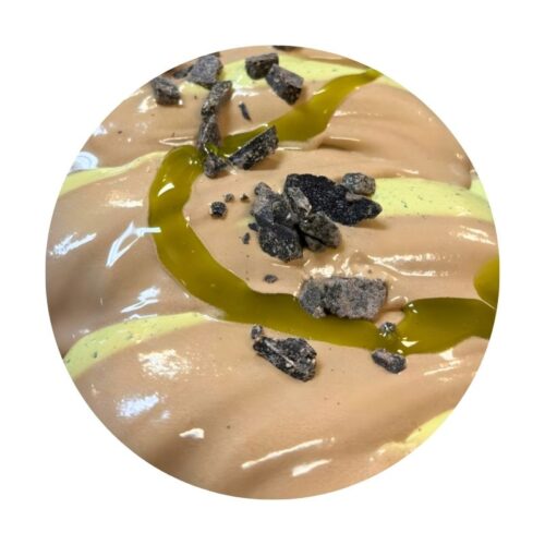 dubai-style chocolate gelato