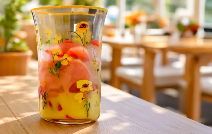 strawberry limoncello affogato