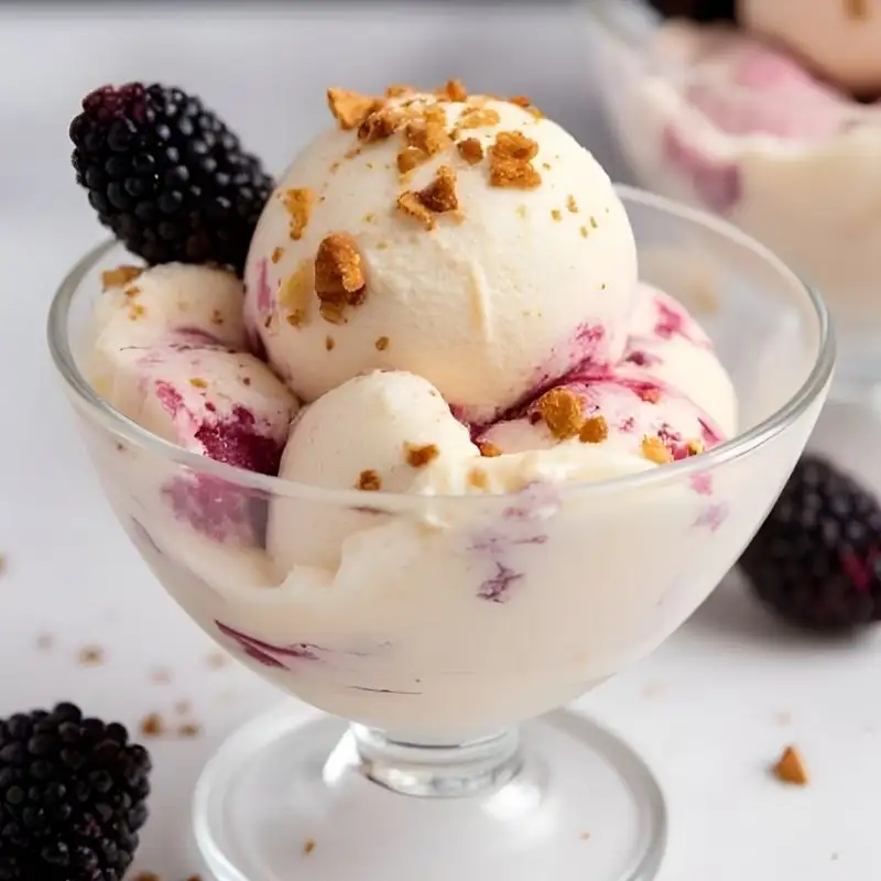 blackberry cheesecake gelato