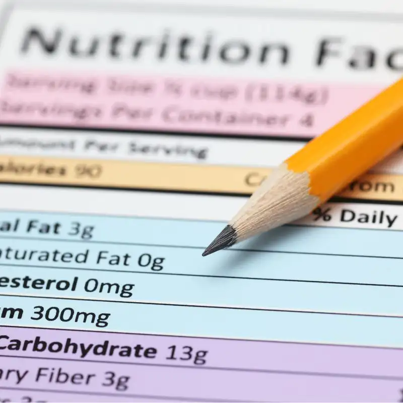 nutrition facts