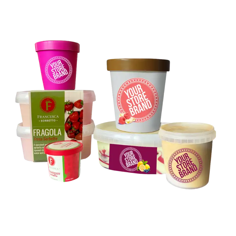private label gelato for store brands